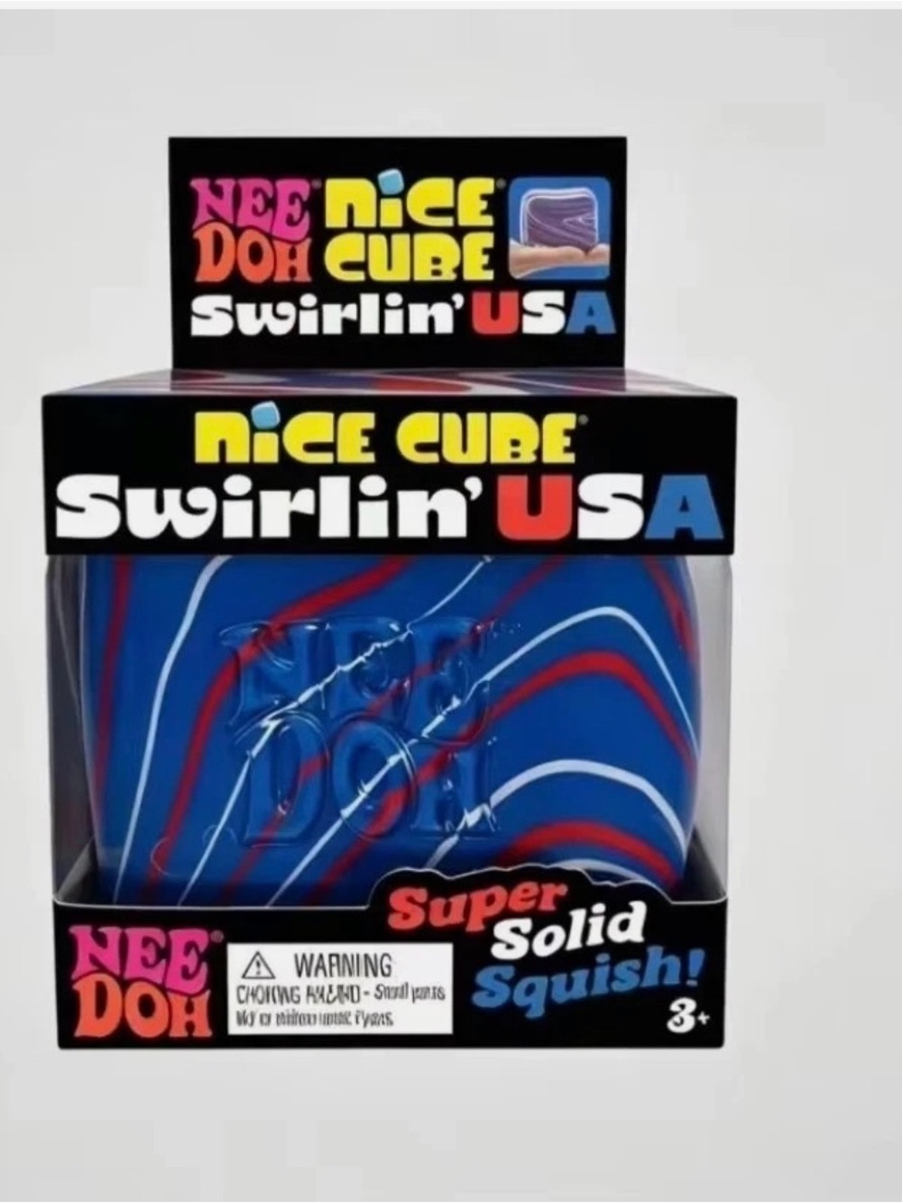 Nice Cube Swirlin' USA Super Solid Squish - Blue/Red